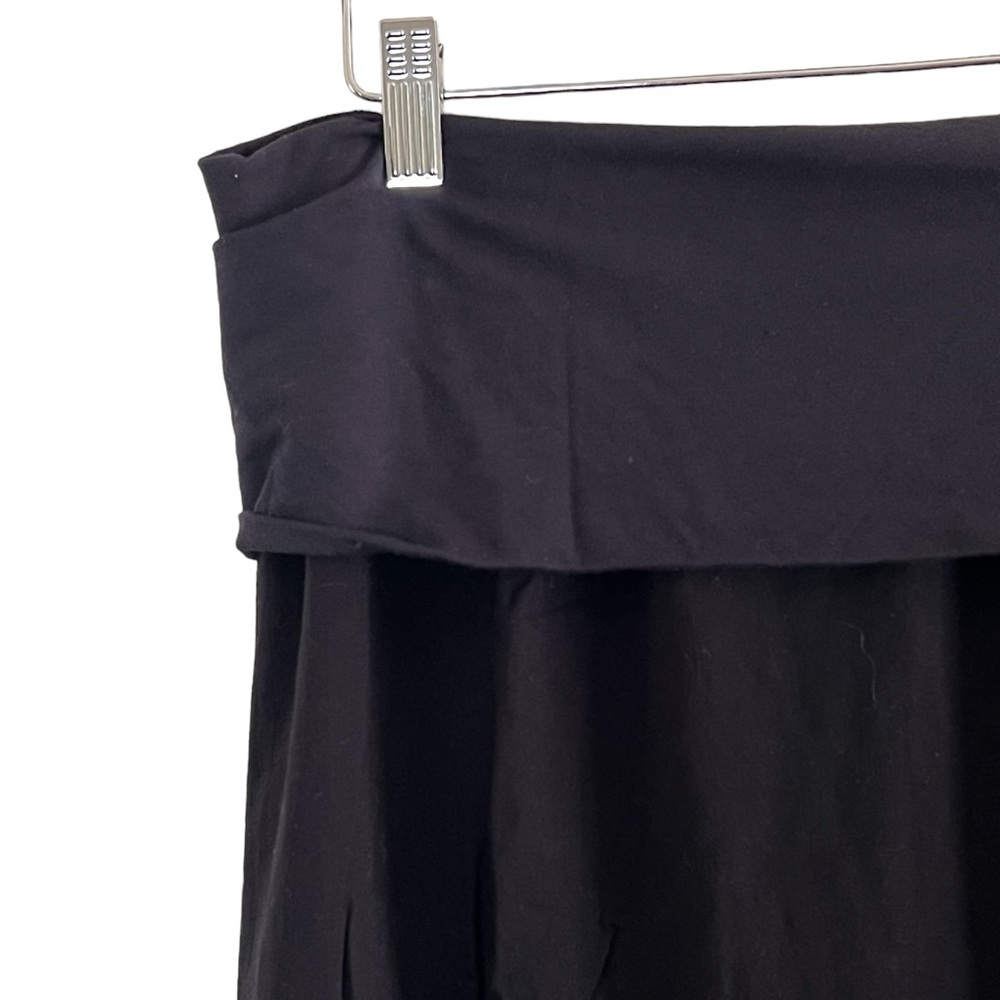 Splendid | Rayon fold over black maxi skirt size medium - Picture 7 of 12